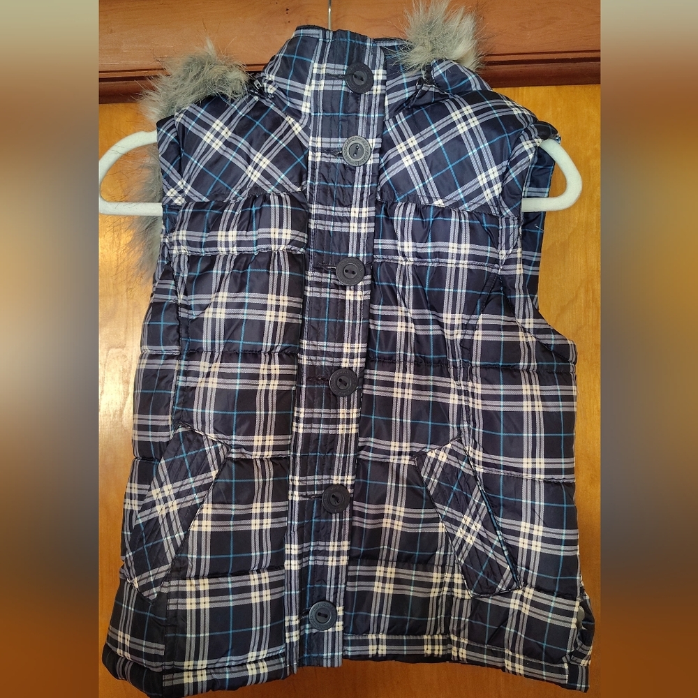 ❄️ Aeropostale NWT Plaid Puffer Vest — Size M ( Excellent Condition) - Picture 9 of 16